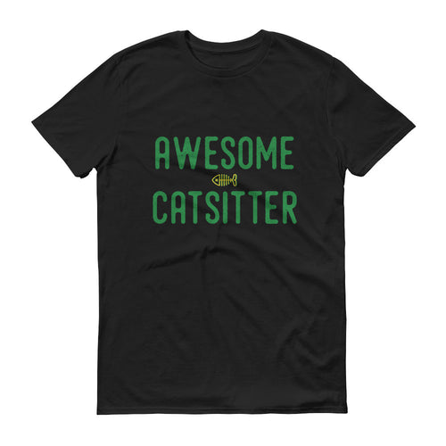 AWESOME CATSITTER I Short sleeve t-shirt