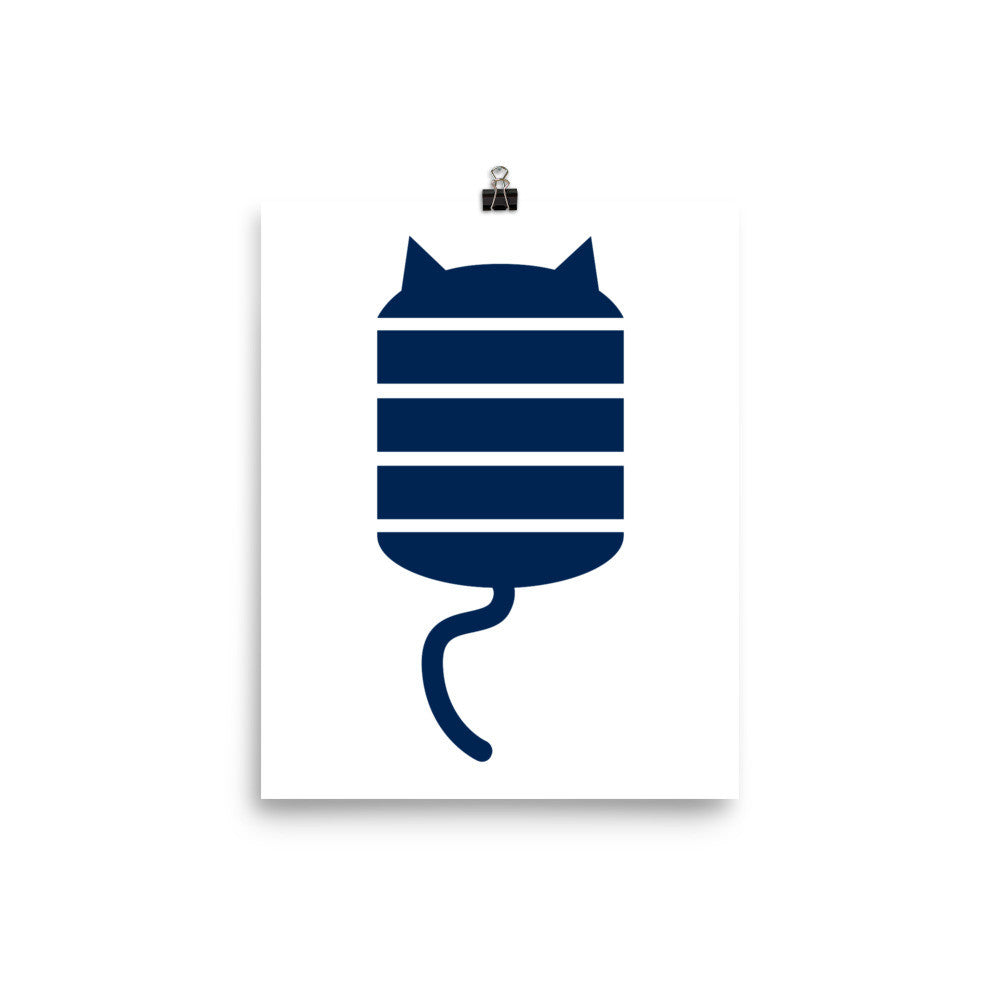 STRIPE CAT Poster