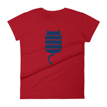 STRIPE CAT Women's short sleeve t-shirt